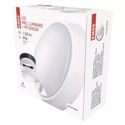   EMOS LED mennyezeti lámpa ZURI 14W 1100lm IP54 PIR érzékelővel természetes fehér