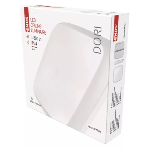 EMOS Dori LED mennyezeti lámpa 18W 1800lm IP54 term. fehér