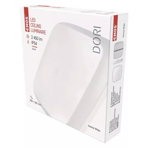 EMOS Dori LED mennyezeti lámpa 24,5W 2450lm IP54 term. fehér