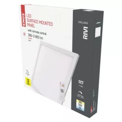   EMOS LED MENNYEZETI PANEL RIVI 60x60, 40W, DIMM., ÁLLÍTHATÓ SZÍNHŐM.
