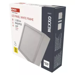   LED felületi lámpatest NEXXO, négyzet, fehér, 12,5W,Természetes fehér