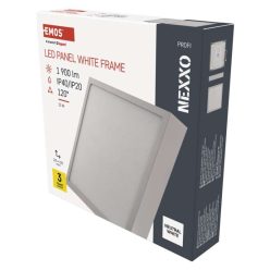   LED felületi lámpatest NEXXO, négyzet, fehér, 21W,Természetes fehér