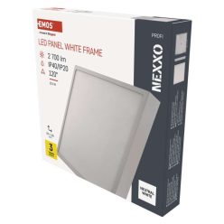   LED felületi lámpatest NEXXO, négyzet, fehér, 28,5W,Természetes fehér