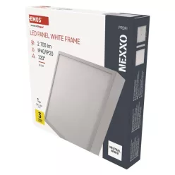   LED felületi lámpatest NEXXO, négyzet, fehér, 28,5W,Természetes fehér