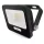 LED reflektor GLARO 10W, fekete, IP65, 1000 lm, természetes fehér