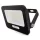 LED reflektor GLARO 20W, fekete, IP65, 2000 lm, természetes fehér