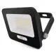 LED reflektor GLARO 20W, fekete, IP65, 2000 lm, természetes fehér