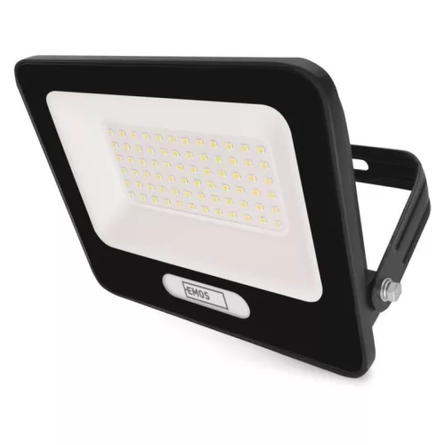 LED reflektor GLARO 50W, fekete, IP65, 5000 lm, természetes fehér