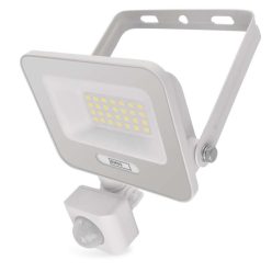   LED reflektor GLARO PIR 20 W, fehér, IP54, 2000 lm, természetes fehér