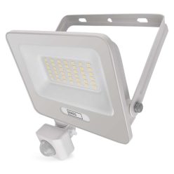   LED reflektor GLARO PIR 30 W, fehér, IP54, 3000 lm, természetes fehér