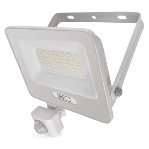 LED reflektor GLARO PIR 30 W, fehér, IP54, 3000 lm, természetes fehér