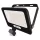 LED reflektor GLARO PIR 50 W, fekete, IP54, 5000 lm, természetes fehér