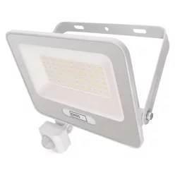   LED reflektor GLARO PIR 50 W, fehér, IP54, 5000 lm, természetes fehér