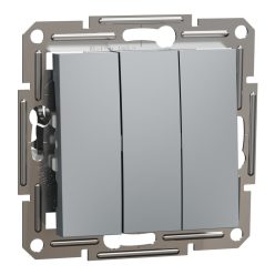   Schneider Electric ASFORA Hármas kapcsoló, acél (EPH2100162)