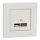 Schneider ASFORA Dupla USB töltő, 2,4A, A+C, bézs (EPH2700323)