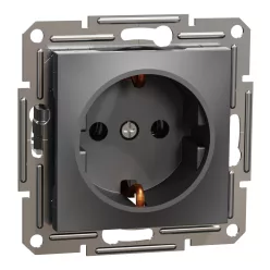   Schneider ASFORA 2p+f csatlakozóaljzat, csavaros, antracit (EPH2900171)