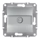Schneider Electric ASFORA TV aljzat, végzáró, 1 dB, alumínium (EPH3200161)