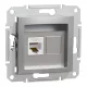 Schneider ASFORA 1xRJ45 Cat5e UTP aljzat, alumínium (EPH4300161)