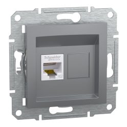   Schneider Electric ASFORA 1xRJ45 Cat5e UTP aljzat, acél (EPH4300162)