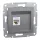 Schneider ASFORA 1xRJ45 Cat5e UTP aljzat, acél (EPH4300162)