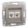Schneider ASFORA 2xRJ45 Cat5e UTP aljzat, bronz (EPH4400169)