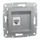 Schneider ASFORA 1xRJ45 Cat6 UTP aljzat, alumínium (EPH4700161)