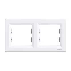   Schneider Electric ASFORA Kettes keret, vízszintes, fehér (EPH5800221)
