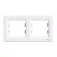 Schneider Electric ASFORA Kettes keret, vízszintes, fehér (EPH5800221)