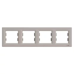   Schneider Electric ASFORA Négyes keret, vízszintes, bronz (EPH5800469)