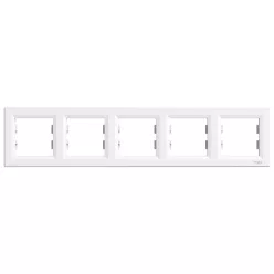   Schneider Electric ASFORA Ötös keret, vízszintes, fehér (EPH5800521)