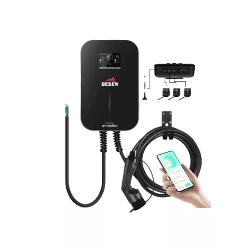 Besen WALLBOX SMART fali töltő fix 6m kábellel 11 kW (DLB) (Red) (Type 2)