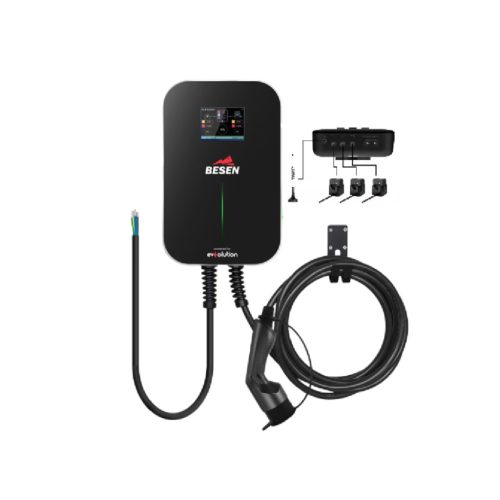 Besen wallbox BASIC DLB fali töltő fix 6m kábellel 22 kW (DLB) (Red)