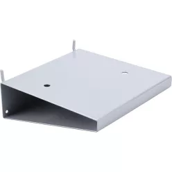   tartó polc elektromos gépekhez, perforált hátlapba szúrható, 150×150 mm