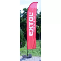   Extol Premium kültéri STRANDZÁSZLÓ 3,9m-es rúdhoz - csak a zászló része talp és árbóc nélkül!