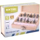 felsőmaró klt.  12db, kisebb szett (fadobozban) ; 8mm-es befogással