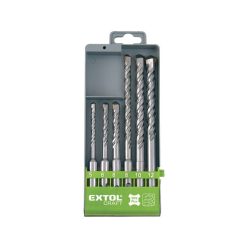  betonfúró klt. SDS PLUS, 6db; 110mm 5,6,8, 160mm 8,10,12, műanyag tartóban