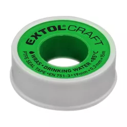   tömítő szalag, teflon (PTFE) 0,2mm×19mm × 15m, EN 751-3, WRAS, ivóvízhez