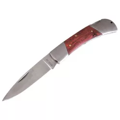   zsebkés, fanyelű, bliszterben, 110mm, rugós rögzítéssel