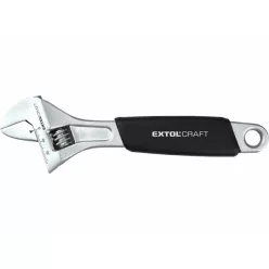   állítható villáskulcs 200×25mm, 8", mm-es beosztás, gumírozott nyél