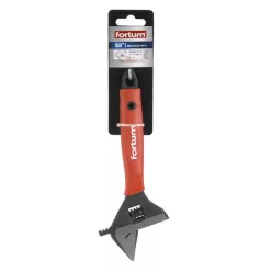   állítható villáskulcs BW sorozat, 22,5 fok,61CrV5; gumírozott markolat, 212mm, / 8", foszfátozott, 0-38mm tartomány