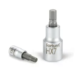   bitdugófej, imbusz, 1/2", 61CrV5/S2, mattkróm; 10mm (HX10), 55mm FORTUM