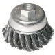 drótcsiszoló fazékkefe  sodort szálú ; sarokcsiszolóhoz, M14×2 két soros, 80mm, max. 12500 ford/perc