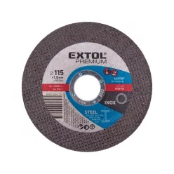   vágókorong acélhoz/inoxhoz, kék; 115×1,0×22,2mm, max 13300 ford/perc, (darabáras, de csak ötösével rendelhető)