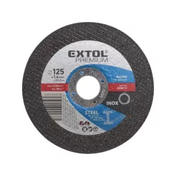   vágókorong acélhoz/inoxhoz, kék; 125×1,6×22,2mm, max 12200 ford/perc, (darabáras, de csak ötösével rendelhető)