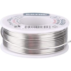   forrasztó ón, gyantás, műszerész forrasztáshoz; 100g, átmérő 1mm, 99,3% ón + 0,7% réz tartalmú, gyantás, T: 227 °C