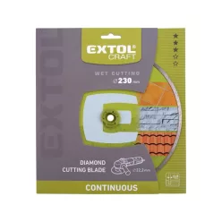   gyémántvágó csempevágáshoz (sima), vizes vágásra; 230×2,5×22,2mm, max.6.600 ford/perc