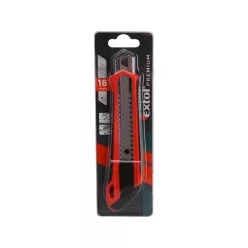   tapétavágó kés, 18 mm fémházas, gumírozott; auto lock, tripla vágóéllel, pótpenge: 9123A, 8855091