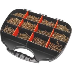   forgácslapcsavar klt., 2000 db; 12 méret 3,0×16 mm -- 5,0×60 mm között
