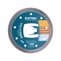   gyémántvágó, ipari korong, TURBO, extra vékony vágás: 1,5mm vastagság; 115×22,2mm, száraz és vizes vágásra