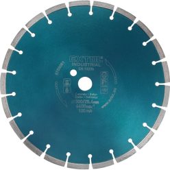   gyémántvágó BETON-ra, ipari korong, szegmenses; 350×25,4mm, száraz és vizes vágásra